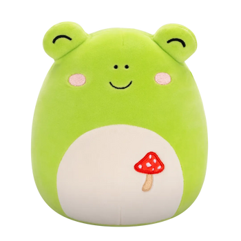 Squishmallows Wendy la Rana Verde con Bordado de Setas, 20 cm