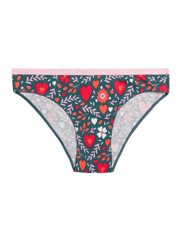 Bragas alegres para mujer Amor floral