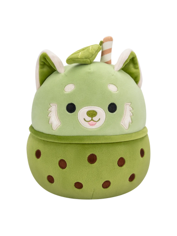 Squishmallows Eitan, el Panda Rojo Té Macha con Burbujas, 20 cm