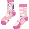 Calcetines infantiles alegres de inverno Unicornio con bufanda
