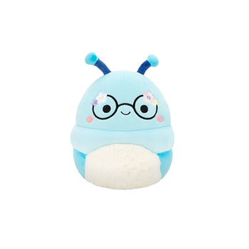 Squishmallows Cordelia la Ratita de Biblioteca Azul con Flores en las Gafas, 20 cm