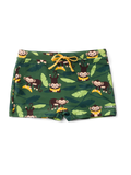 Bermudas alegres elásticas infantiles Mono en la jungla