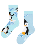 Calcetines infantiles alegres Pingüino feliz
