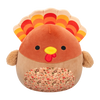 Squishmallows Gobrianna el Pavo Marrón con Barriga de Hojas, 20 cm