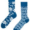 Calcetines alegres de bambú Estampado azul