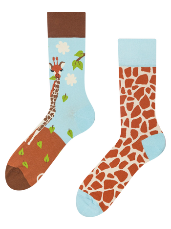 Calcetines alegres Linda jirafa