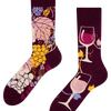 Calcetines alegres Vino tinto