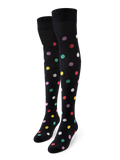 Calcetines  alegres por encima de la rodilla Puntos por todas partes