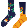 Calcetines alegres Gato navideño