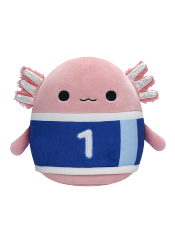 Squishmallows Archie el Ajolote con Camiseta de Fútbol, 20 cm