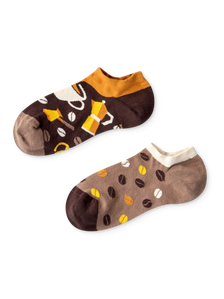 Calcetines sneakers alegres Granos de café
