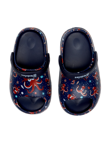 Zuecos chunky infantiles alegres Pulpo rojo