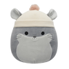 Squishmallows Camilo, La Chinchilla Gris Con Gorro Beige, 20 cm