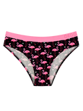 Bragas de modal alegres para mujer Flamencos y corazones