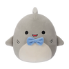 Squishmallows Gordon, el Tiburón Gris con Pajarita Azul, 20 cm