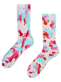 Calcetines acanalados Flores con ritmo