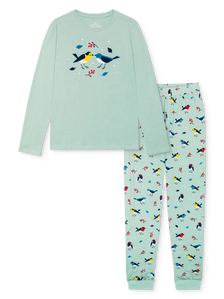 Pijama alegre para mujer Pájaros cantarines