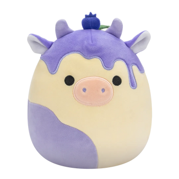 Squishmallows Benito la Vaca Pastel de Queso y Arándanos, 20 cm 2025