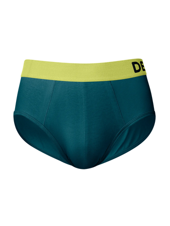 Slips para hombre Verde turquesa y amarillo