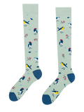 Calcetines hasta la rodilla alegres Pájaros cantarines