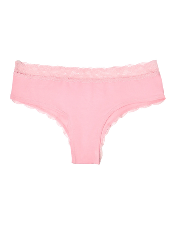 Bragas con encaje para mujer Coral rosa
