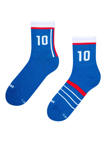 Calcetines acanalados de media caña Leyendas del futbol francés