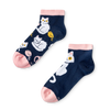 Calcetines tobilleros alegres para niños Gatito juguetón