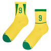 Calcetines acanalados de media caña Leyendas del futbol brasileño