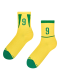 Calcetines acanalados de media caña Leyendas del futbol brasileño