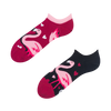 Calcetines sneakers alegres Flamencos y corazones