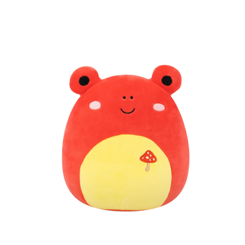 Squishmallows Obu, La Rana Tropical Roja, 20 cm