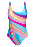 Bañador alegre de mujer Olas de color