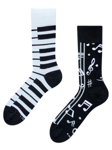 Calcetines alegres de bambú Música de piano
