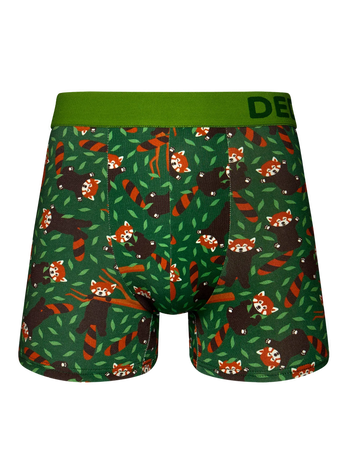 Bóxeres alegres para hombre Panda rojo