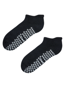 Calcetines negro puro para pilates y yoga