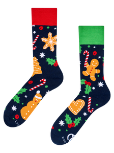 Calcetines de invierno Galletas de jengibre y dulces