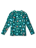 Camiseta de baño infantil con protección UV Skatepark de los dinosaurios