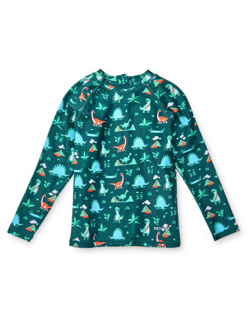 Camiseta de baño infantil con protección UV Skatepark de los dinosaurios