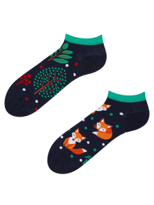 Calcetines tobilleros alegres Zorro rojo