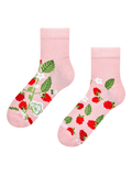 Calcetines de caña media antiestrés Frambuesas pequeñas
