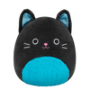 Squishmallows Eponine, el Gato Negro con la Barriga Azul Fluorescente y Orejas Brillantes, 20 cm