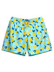 Bermudas alegres para hombre Limones de verano