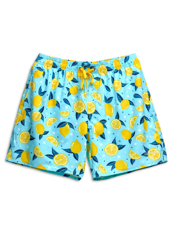 Bermudas alegres para hombre Limones de verano