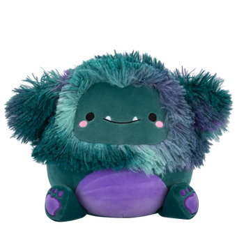 Squishmallows JT el Pies Grandes Verde Azulado con Barriga Morada, 20 cm