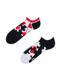 Calcetines sneakers alegres Rompecabezas de corazones