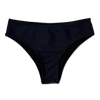Bragas de bikini de cintura media Negro puro