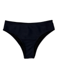 Bragas de bikini de cintura media Negro puro