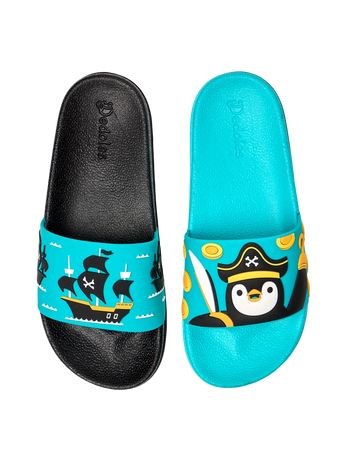 Chanclas infantiles alegres Barco pirata