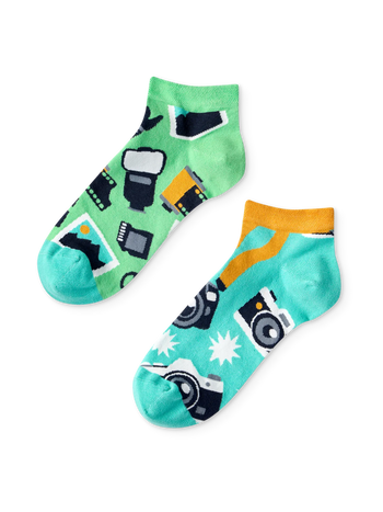 Calcetines tobilleros alegres Fotógrafo