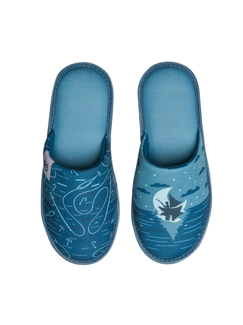 Pantuflas alegres Pescador de noche